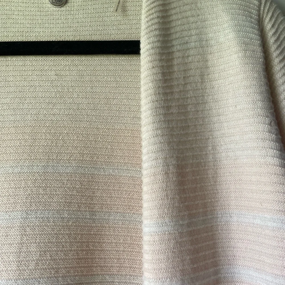 Margaret O’Leary organic cotton striped open long cardigan - Picture 3 of 5